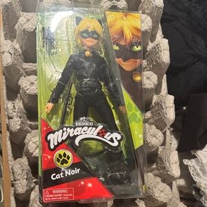 Miraculous Cat Noir Action Figure - Black with Blonde Hair